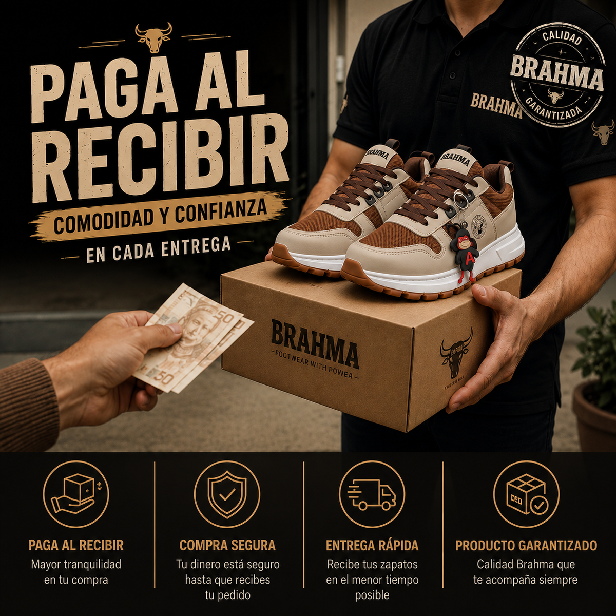 🔥 PROMO 2x1 Zapato Brahma + Gorra GRATIS