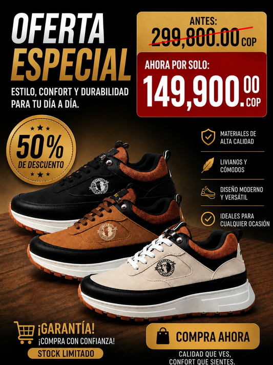 🔥 PROMO TENIS BRAHMA CASUAL STRIKE